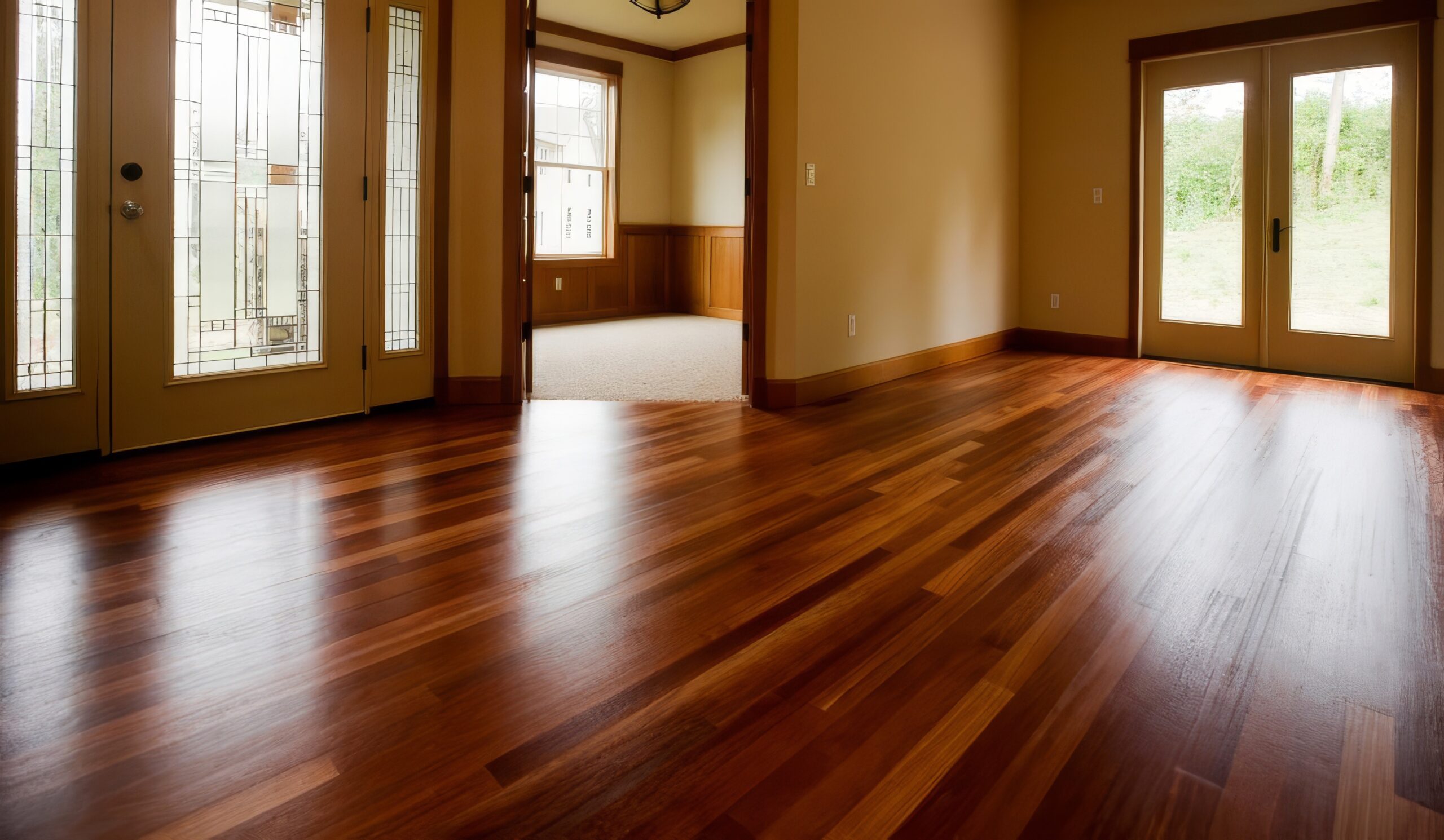 Premium hardwood flooring installation