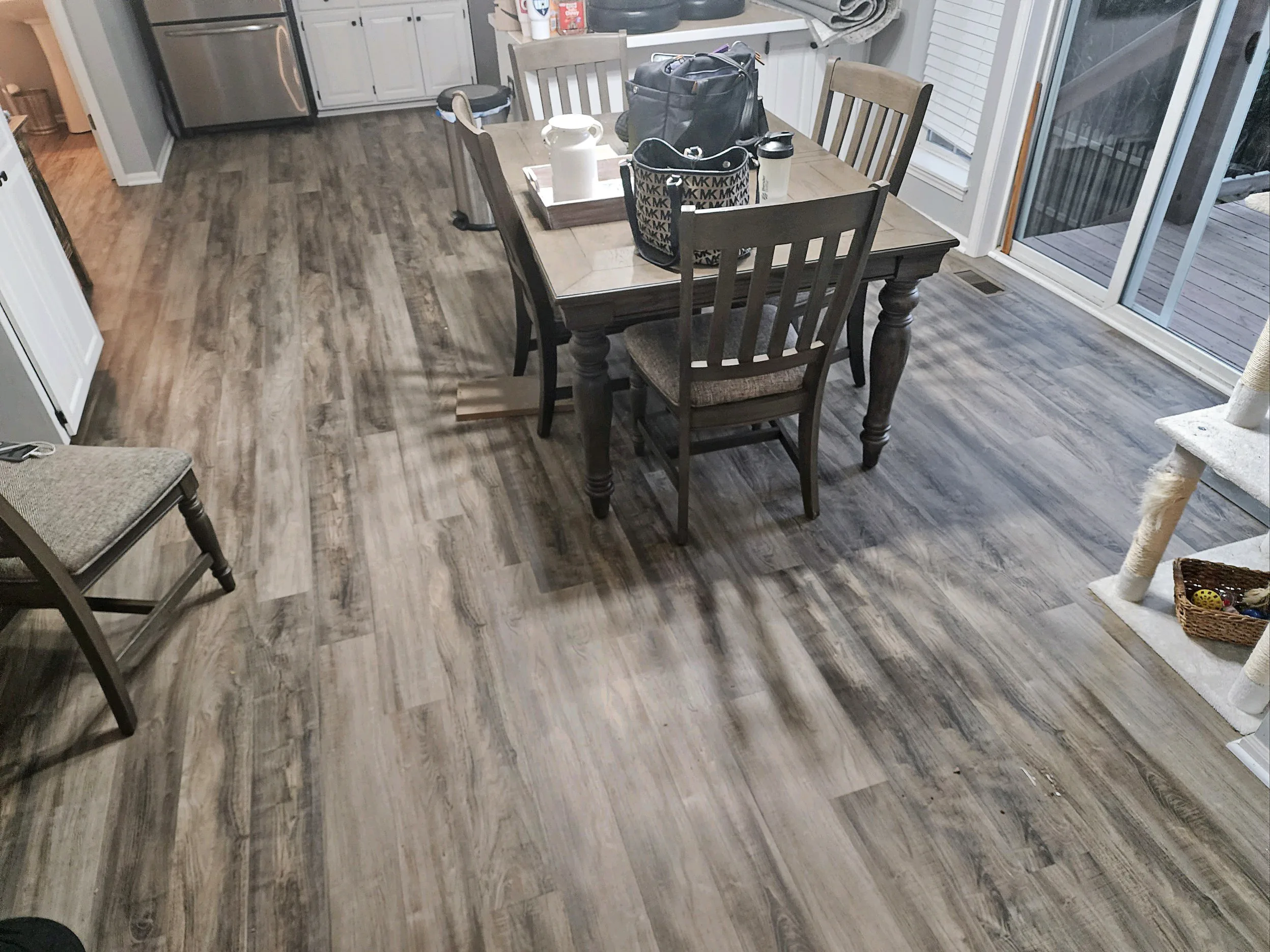 Modern accessible home interior with slip-resistant flooring designed for aging in place in Kansas City