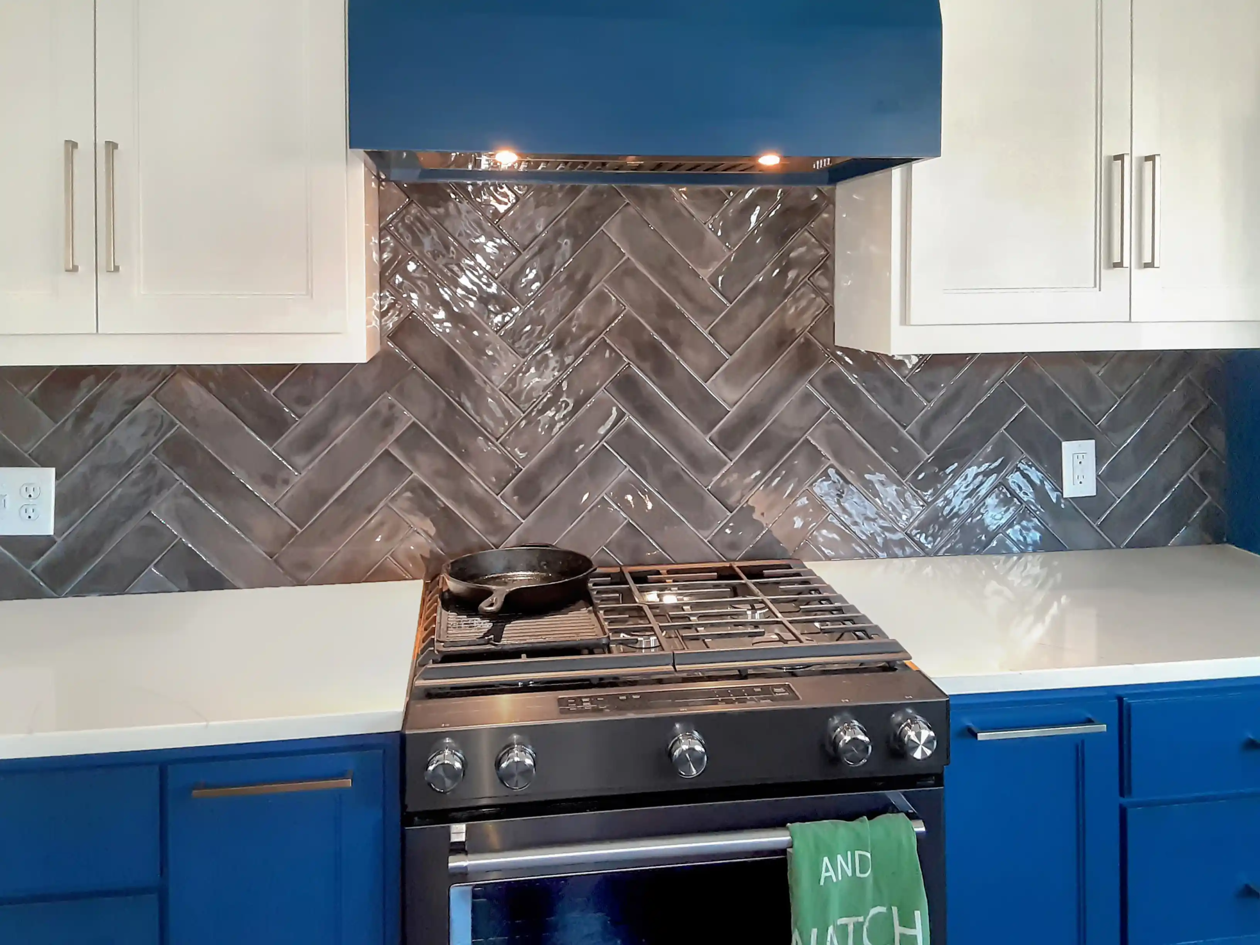 Handmade look kitchen backsplash - Overland Park, KS