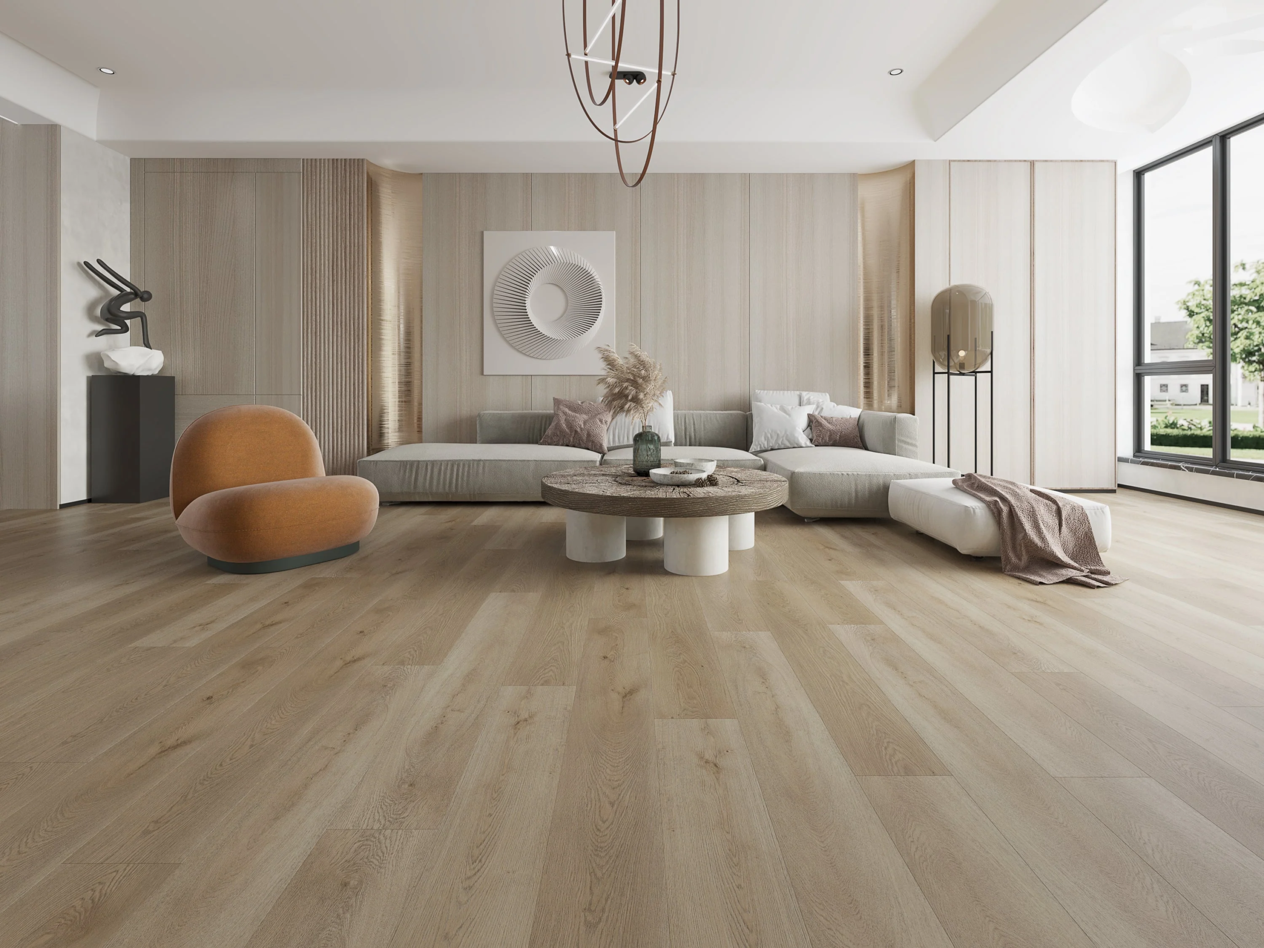 Waterproof Pendle Oak XL luxury vinyl plank flooring installed in Kansas City home - pet-friendly and scratch-resistant